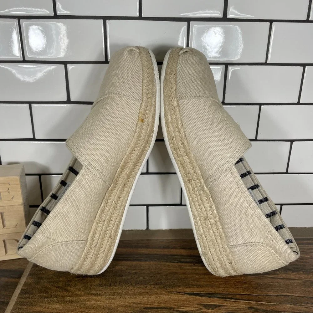 Skechers BOBS Highlights 2.0 Fairy Duster Womens Sz 10 Shoes Natural Espadrilles